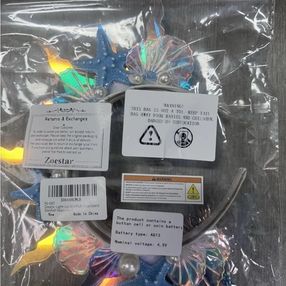 Zoestar Light-Up Starfish Headband
